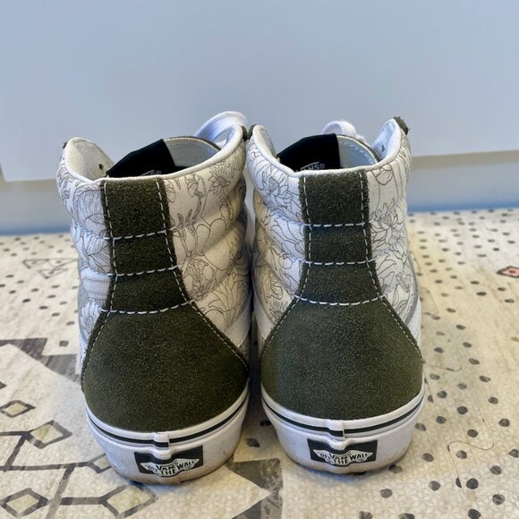 Vans SK8 Hi Floral Womens Sneakers (size 9) - Picture 4 of 5